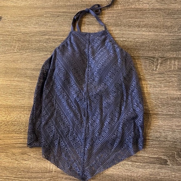 NEW! Navy Kona Sol Tankini Swim Top. Navy. Top only. Halter style. - Picture 2 of 4